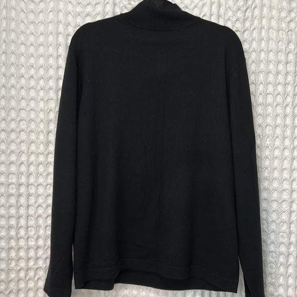 Mens 3/4 Zip Extra Fine Merino Wool Sweater XXL - Picture 3 of 3